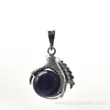 Wholesale Fashion Jewelry Amethyst Sphere Dragon Claw Pendant